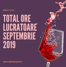 Nr zile lucratoare septembrie 2019. Care Este NumÄrul De Zile LucrÄtoare Pentru Luna Septembrie 2019 Pentru Cim Cu NormÄ IntreagÄ Sau Cim Cu Timp ParÈial Util Cabinetexpert Ro Blog Contabilitate