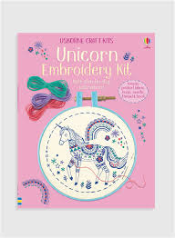 Be a unicorn is a fabulous collection of modern and trendy unicorn embroidery designs, including appliques, sentiments, a. Usborne Unicorn Embroidery Kit Trotters Childrenswear