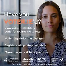 The election for President of Ireland is Friday 24th October. Are you  registered to vote? It is vital you keep your information up to date. Don't  wait