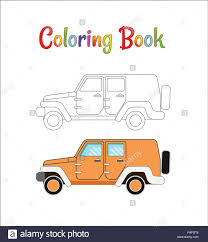 Search through 623,989 free printable colorings at getcolorings. Safari Jeep Wrangler Coloring Pages For Kids Vector Illustration Eps 10 Stock Vector Image Art Alamy