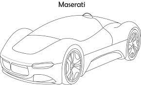 Race your way to the top while avoiding obstacles along the way. Super Car Maserati Coloring Page For Kids