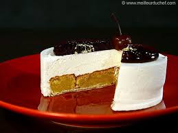 Entremets Amandes Griottines Recette Gateau Cerise Idee Recette Amande