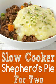 This Crockpot Shepherd S Pie For Two Recipe Is Made In Your Slow Cooker And Is A Crockpot Recipes Easy Comfort Food Recipes Casseroles Crockpot Recipes For Two