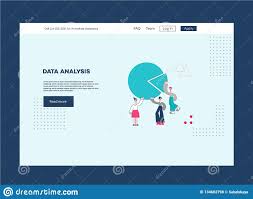 Vector Data Analysis People Man Woman Scientists Stock