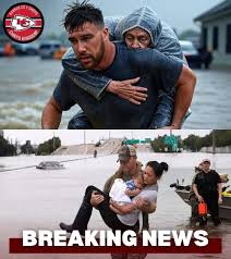 🚨UNBELIEVABLE HERO MOVE: NFL Superstar Travis Kelce Seen Carrying Elderly  Man Through Deadly Texas Floods — “This Isn't a Movie, It's Real Life!”  😱🌊💔 See more here👇👇👇 . . . . . #