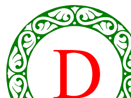 Download Letter D Christmas Monogram Svg Vector Letter D Christmas Monogram Clip Art Svg Clipart