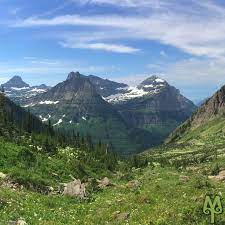 Highline Trail Glacier National Park Views Of Reynolds Mountain Left Mt Oberlin Middle And Mt Cannon Right Locate Nature Aesthetic Scenery Nature