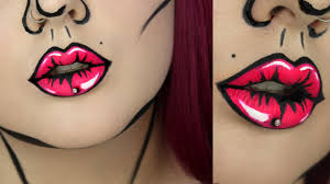 pop art lips makeup tutorial jordan