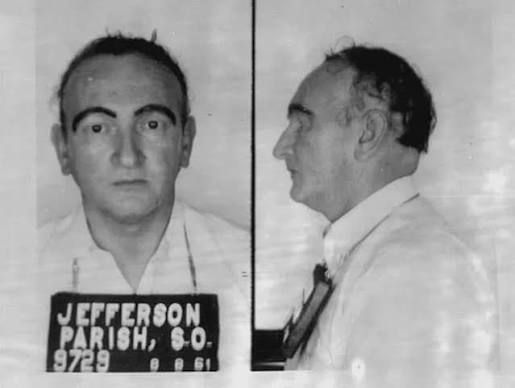 David Ferrie's 1961 mugshot depicts a central figure in New Orleans  District Attorney, Jim Garrison's investigation into the assassination of  President John F. Kennedy. He was a key figure in conspiracy theories