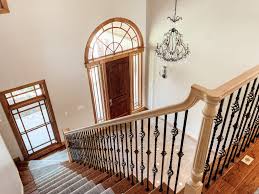 Railings is a post install kit for 36 in. How We Completely Updated Our Stair Railings By Only Swapping Out The Balusters Chris Loves Julia