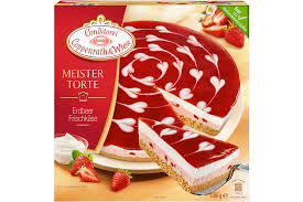 Wie kann ich einen kuchen für die mikrowelle im backofen auftauen? Erdbeer Frischkase Meistertorte Von Coppenrath Wiese