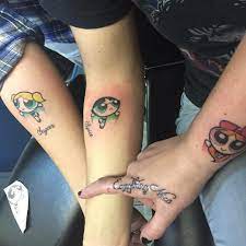 3 Best Friends Power Puff Girls Tattoos Matching Best Friend Tattoos 3 Best Friend Tattoos Friend Tattoos