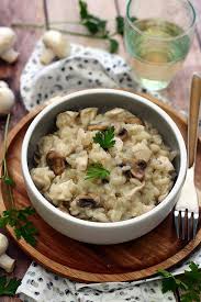 Risotto Aux Champignons Et Poulet Amandine Cooking Recettes De Cuisine Risotto Champignons Recette Risotto