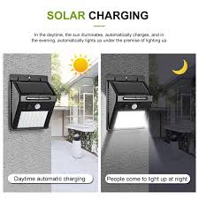 Solar Wall Lights Led Solar Lights Outdoor Lighting Waterproof Lamp Shopee Malaysia