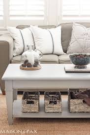 Gorgeous Simple Gray Chalk Paint Coffee And Side Table Makeover Maisondepax Com Diy P Coffee Table Makeover Painted Coffee Tables Chalk Paint Coffee Table