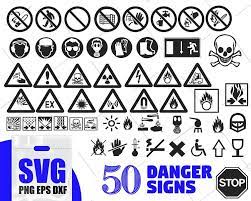 Danger Signs Silhouette Danger Table Svg Bundle Danger Svg Sign Svg Danger Stickers Svg Peril Svg Menace Svg Risk Svg Insecurity Svg Emergency Svg Dxf Svg Business Design