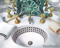 She also used a dark stain for the countertops, just to balance out the colors. Stylish Sinks Sink Design