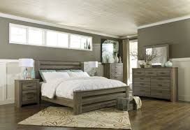 Canopy, poster, slat, sleigh, platform, upholstered & more. Zelen 4pc Panel Bedroom Set In Warm Gray