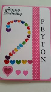 Birthday Card Ideas For 4 Year Old Boy 2 Year Old Girl Birthday Card Girl Birthday Cards Old Birthday Cards First Birthday Cards