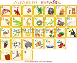 From the a to the z in spanish. Spanish Alphabet Stock Vector Royalty Free 340750580
