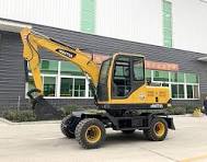 7 Ton Wheeled Excavator HTW75 Delivered To Client - News ...