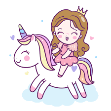 Cute cartoon unicorn isolated on a white background. Cute Unicorn Cartoon With Princess 668138 Vector Art At Vecteezy