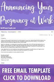 Announcing Your Pregnancy At Work