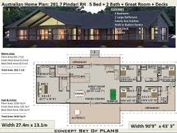 5 bedrooms (or more) house plans for large families. 281 M2 3024 Sq Foot 5 Bedroom House Plan 281 7 Pindari Etsy