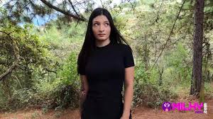 Offering money to sexy girl in the forest for sex watch online