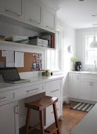 This link is to an external site that may or may not meet accessibility guidelines. Kitchen Desk Under Open Shelf Contemporary Kitchen