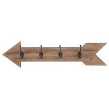 Arrow Wood Wall Decor With Hooks Wood Wall Decor Arrow Wall Decor Wooden Arrow Decor