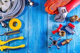 Gottlieb's staff are friendly, knowledgeable, professional and experienced. Different Plumbing Supplies And Tools On A Blue Wooden Background Stock Photo Picture And Royalty Free Image Image 125311238