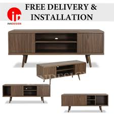 Comes With 2 Sliding Doors And Open Shelf Tv Console Shopee Singapore Bring hollywood home with modern entertainment stands, credenzas, entertainment cabinets, and tv furniture from sauder®. comes with 2 sliding doors and open shelf tv console