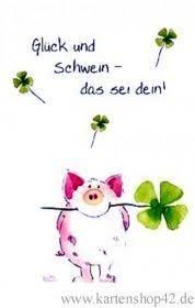 Kunst Und Bild Gluck Und Schwein Das Sei Dein Klapp Grusskarte Von Helme Hei Kindergar Kunst Und Bi In 2020 Viel Gluck Bilder Gluck Silvester Spruche Lustig