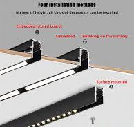 Modern Magnetic Track Light Embedded LED Spotlight Three Color Variable  Light Living Room Without Main Lighting Grille Light Ser - AliExpress 39
