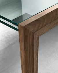 Brown and black metal base wooden nesting set of 3 coffee end tables. Extendable Glass Table By Nisco For Tonelli Design Extendable Glass Dining Table Glass Table Contemporary Glass