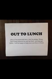 (cbre) it's still a novel policy in canada, but there are practical reasons for declaring desks. Out To Lunch A Cute Funny Sign To Display On Your Classroom Or Office Door When You Are On Your Lunch Break An Office Door Signs Funny Door Signs Office Humor