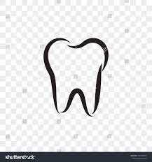 Tooth Logo Icon For Dentist Or Stomatology Dental Care Design Template Vector Isolated Black Outline Line Tooth Symbol Teeth Logo Tooth Outline Tooth Template