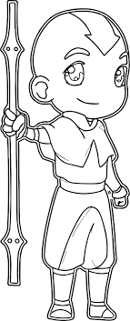 Find and print your favorite cartoon coloring pages and sheets in the. Nice Chibi Aang Avatar Aang Coloring Page