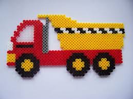.fpolizei / hama stiftplatten f. Tipper Truck Perler Bead Designs Hama Perlen Muster Bugelperlen