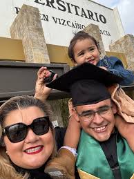 Congratulations to my husband Miguel for graduating!! He graduated from  U.A.B.C with a bachelor's degree in International Business! We are so proud  of you!! 🎓🎉 #VivianMoreno