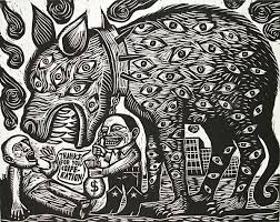 Artemio Rodriguez Printmaking In 2019 Woodcut Art Stippling Art Wood Engraving