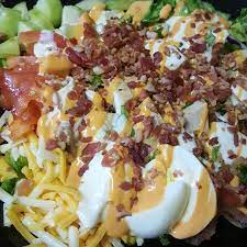 Danny On Instagram Lunch Grilled Cobb Salad From Zaxbys Topped With Ranch Dressing And Sar Grilled Chicken Sandwiches Healthy Grocery List Cobb Salad Recipe