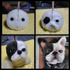 personalized brooch a portrait of french bulldog zhorik is made to order vilten honden naaldvilten tutorial vilten kat