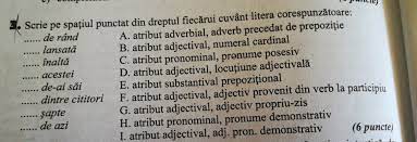 Alegerea dumneavoastră privind modulele cookie de pe acest site. Scrie Pe Spatiul Punctat Din Dreptul Fiecarui Cuvant Litera CorespunzÄƒtoare Brainly Ro