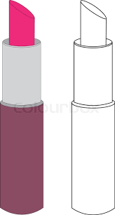 Every mood, every look, every day. Lipstick Coloring Page Vector Stock Vector Colourbox