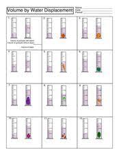 Volume By Water Displacement 7th 9th Grade Worksheet Volume Worksheets Density Worksheet Science Worksheets