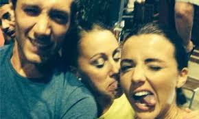 Lucy Mecklenburgh and Tumble dance partner Billy George pose up a storm