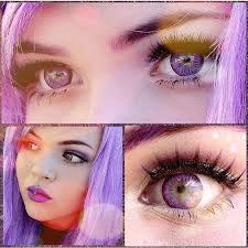 Sei fortunato, le hai trovate. Shining Star Violet Cosplay Big Eyes Purple Violet Colored Contacts Uniquely You Eyes