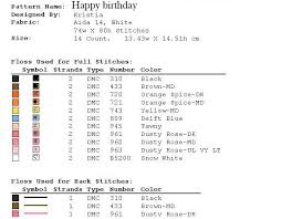 Buy 2 get 1 free big birthday wishes cross stitch pattern pdf | etsy. Free Cross Stitch Pattern Happy Birthday Diy 100 Ideas